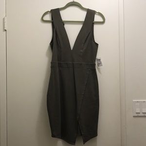 Olive backless dress